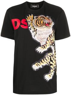 Dsquared2 футболка с нашивкой Tiger