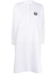Mm6 Maison Margiela платье-рубашка с нашивкой-логотипом