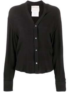 Stephan Schneider collarless v-neck shirt