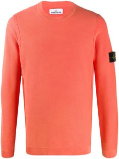 Stone Island compass logo patch sweater