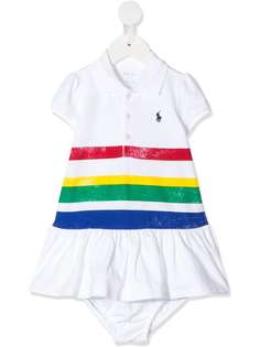 Ralph Lauren Kids полосатый комбинезон для новорожденного