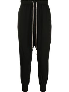 Rick Owens DRKSHDW брюки с низким шаговым швом и кулиской