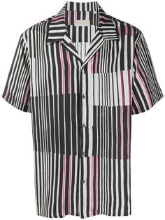 Paura striped short-sleeve shirt
