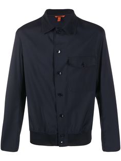 Barena chest pocket elasticated hem shirt jacket