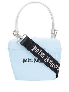 Palm Angels logo print top-handle bag