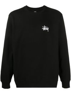 Stussy свитер с вышитым логотипом