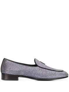 Giuseppe Zanotti лоферы с декором G-flash и блестками