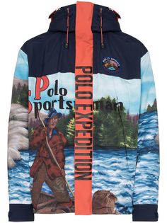 Polo Ralph Lauren куртка на молнии с принтом Expedition