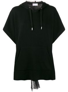 RedValentino джемпер с капюшоном point desprit