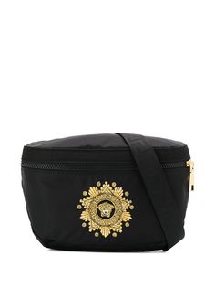Versace поясная сумка с вышивкой