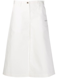 Off-White укороченные брюки с надписью
