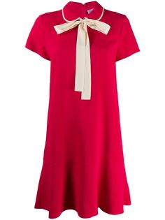 RedValentino короткое платье с бантом