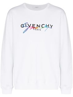 Givenchy толстовка с вышитым логотипом