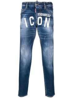 Dsquared2 зауженные джинсы Icon с логотипом