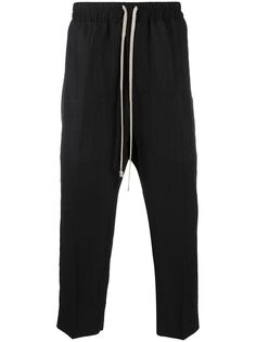 Rick Owens укороченные брюки с низким шаговым швом
