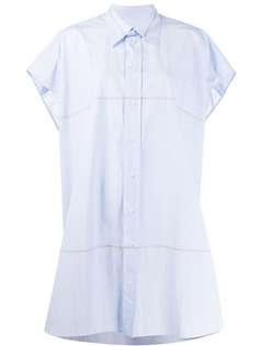 Maison Margiela полосатое платье-рубашка с короткими рукавами