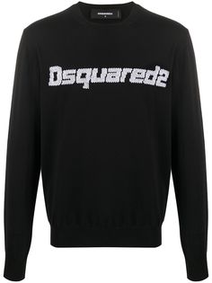 Dsquared2 свитер с жаккардовым логотипом