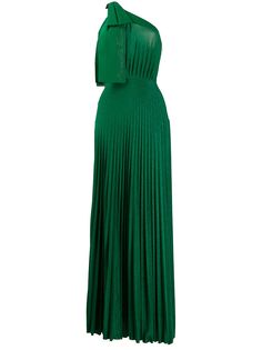 Elisabetta Franchi плиссированное платье с логотипом
