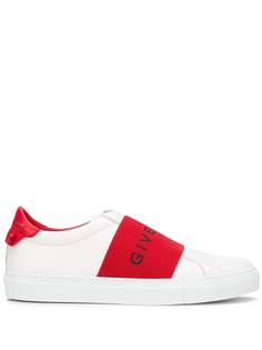 Givenchy кроссовки с эластичным ремешком и логотипом