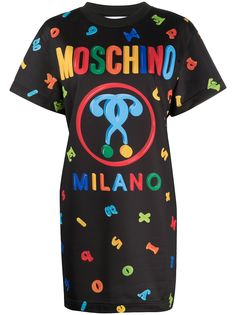 Moschino платье с графичным принтом