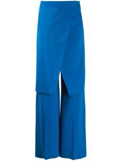 Mm6 Maison Margiela многослойные брюки прямого кроя