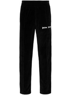 Palm Angels спортивные брюки из джерси с лампасами