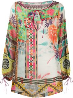 Etro блузка с геометричным принтом