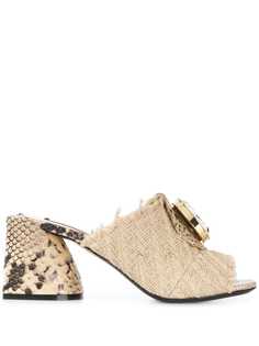 Nº21 мюли на блочном каблуке