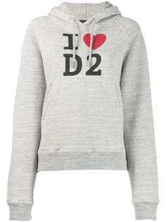 Dsquared2 трикотажное худи с логотипом