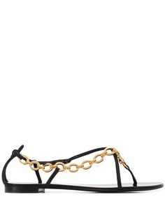Giuseppe Zanotti сандалии с ремешком-цепочкой