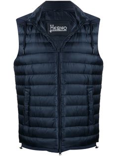 Herno дутый жилет с капюшоном