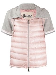 Herno стеганая куртка с короткими рукавами