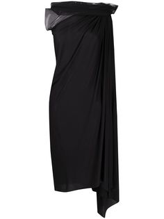 Rick Owens Lilies платье асимметричного кроя с драпировкой