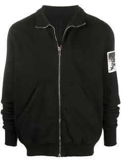 Rick Owens DRKSHDW толстовка на молнии с фотопринтом
