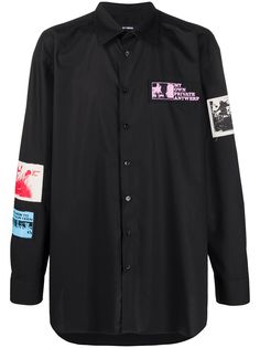 Raf Simons рубашка с нашивками
