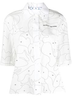 Off-White топ свободного кроя