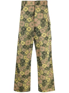 Marni широкие брюки с цветочным принтом