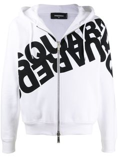 Dsquared2 худи на молнии с логотипом Mirrored