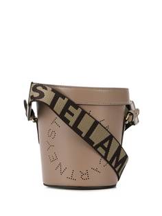 Stella McCartney сумка-ведро с перфорированным логотипом