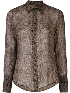 Nili Lotan Lleida micro leopard silk top