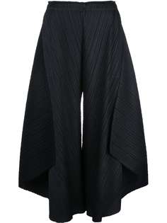 Pleats Please Issey Miyake плиссированные брюки с драпировкой