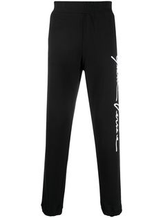 Versace спортивные брюки с логотипом GV