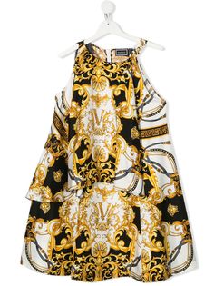 Young Versace платье без рукавов с принтом Baroque