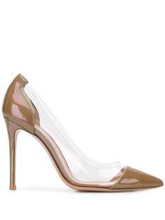 Gianvito Rossi лакированные туфли-лодочки Plexi 105