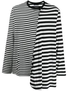 Yohji Yamamoto деконструированный топ в полоску