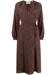 La Doublej платье с запахом и леопардовым принтом