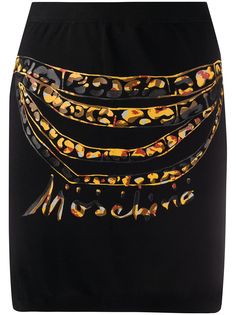 Moschino юбка с принтом