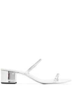 Giuseppe Zanotti босоножки с кристаллами и эффектом металлик