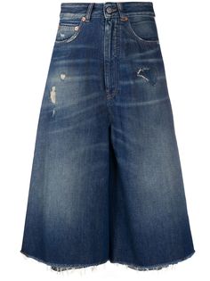 Mm6 Maison Margiela джинсовая юбка А-силуэта