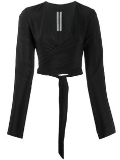 Rick Owens укороченный топ с запахом